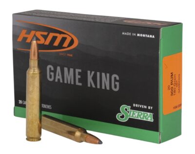 HSM 300RUM13N Game King  300 RUM 180 gr Sierra GameKing Spitzer Boat Tail 20 Per Box/ 20 Case
