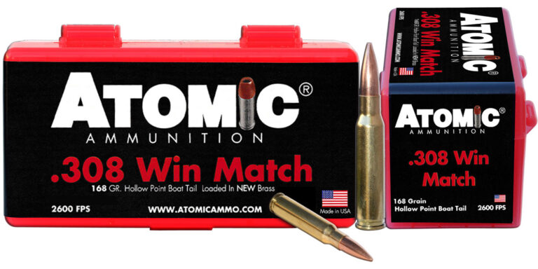 Atomic Ammunition 00426 Rifle Match 308Win 168gr Hollow Point Boat Tail 50 Per Box/10 Case Atomic Ammunition 00426 Rifle Match 308Win 168gr Hollow Point Boat Tail 50 Per Box/10 Case