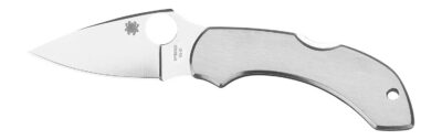Spyderco C28P Dragonfly 2  2.31″ Folding Clip Point Serrated VG-10 SS Blade Stainless Steel Handle Includes Pocket Clip