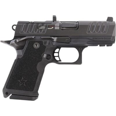Staccato HD C3.6, Semi Auto 9mm Pistol, DLC Black, *CA Compliant, 10rd, 3.6″.