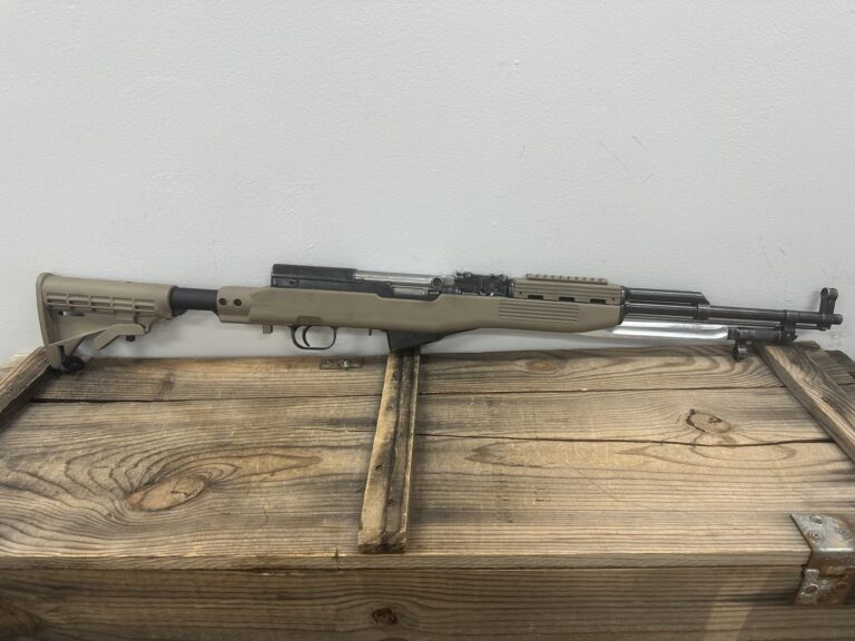 Russian, Sks 7.62, Fixed Magazine, 7.62×39, Wood Stock, W/ Seperate Fde Chassis, Semi Auto, 20″ Barrel, No Case Russian, Sks 7.62, Fixed Magazine, 7.62×39, Wood Stock, W/ Seperate Fde Chassis, Semi Auto, 20″ Barrel, No Case
