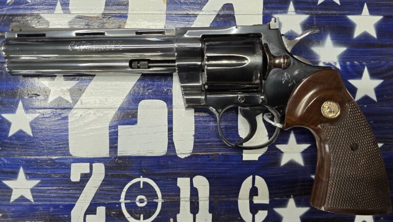 Colt Python 357 Double Action Revolver, Blued 6″ Colt Python 357 Double Action Revolver, Blued 6″