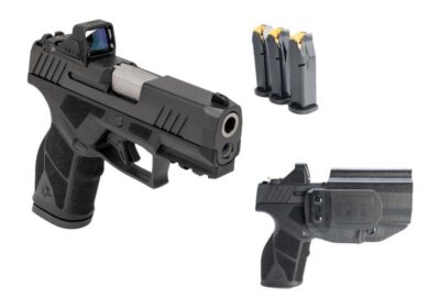 TAURUS GX2 CARRY KIT 9MM 3.38IN BARREL 3X13RD BLACK TORO OR SLIDE RFX11 GRN DOT W/ HLST 1-GX2P931-CK8