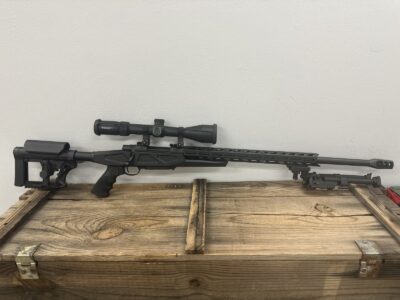 Howa USA, 1500, Bolt Action Rifle, 6.5 Creedmoor, 24″ Heavy Threaded Barrel, Gray, APC Chassis, Right Hand, 10 Rounds, Includes 1 Mag, Bipod, Pelican case