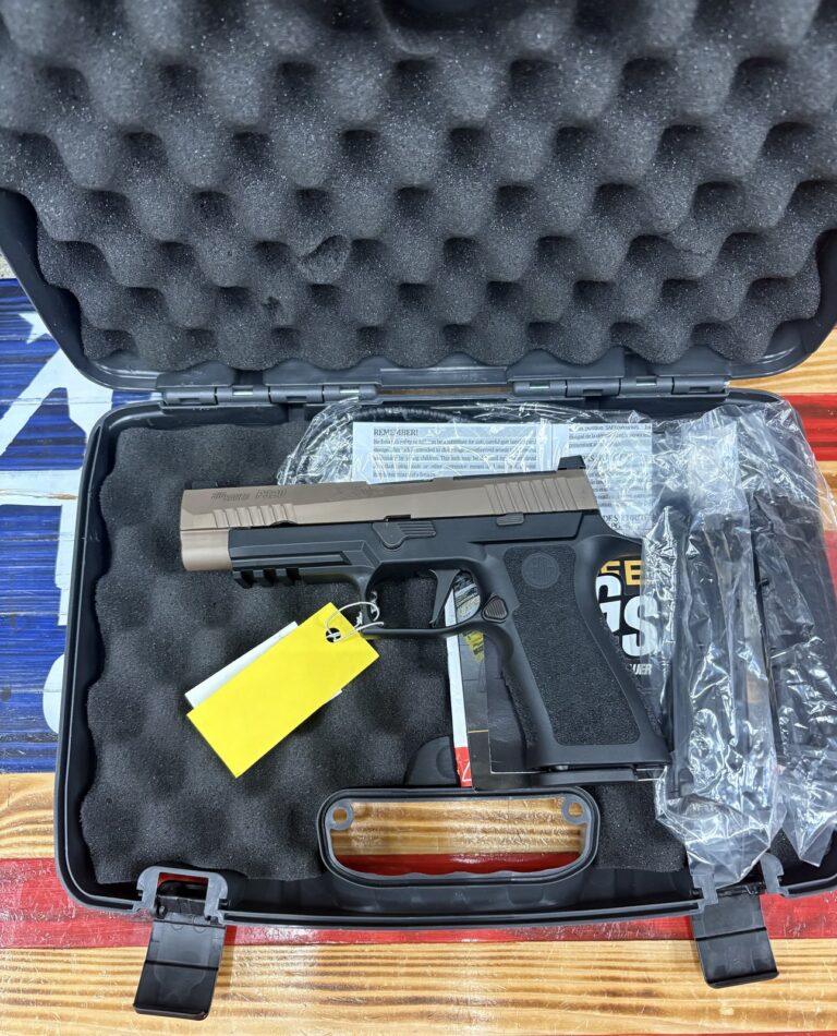 SIG SAUER P320 V-TAC 9MM 5″ TAN, OEM CASE, (3) OEM MAGAZINES, OEM CALBE LOCK *BRAND NEW* SIG SAUER P320 V-TAC 9MM 5″ TAN, OEM CASE, (3) OEM MAGAZINES, OEM CALBE LOCK *BRAND NEW*