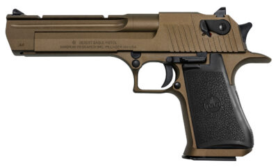 Magnum Research DE44CABB Desert Eagle Mark XIX *CA Compliant 44 Rem Mag 6″ 8+1 Burnt Bronze Cerakote Carbon Steel Frame & Slide Black Rubber Grip