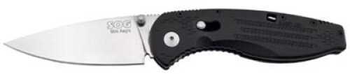 SOG Aegis Mini Plain Edge Clip Point Assisted Folding Knife Blister SOG Aegis Mini Plain Edge Clip Point Assisted Folding Knife Blister