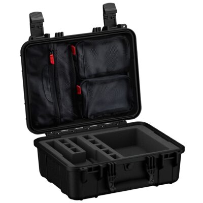 Condition 1 16″ 2 Pistol Case #179 Black, Pre-Cut Foam w/ Lid Organizer. H1179BKF12510-2AC1-44696BK