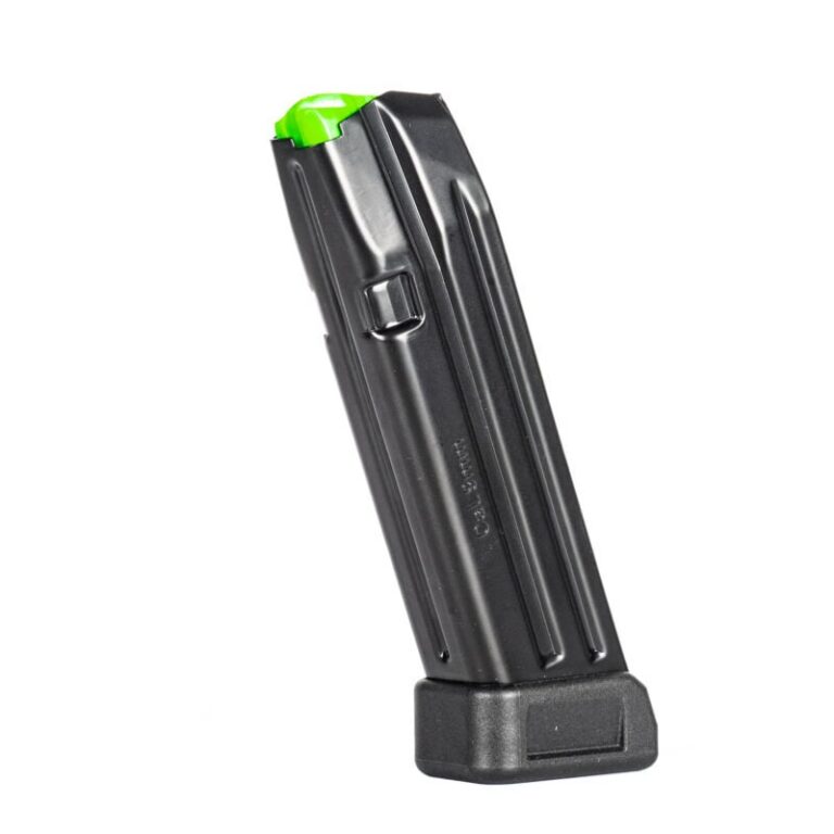 Mec-Gar MGG172003A Glock 17 20rd Extended 9mm Luger, Black Carbon Steel w/Black Floorplate