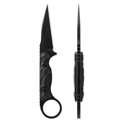 Socom Fixed Blade 3in Plain Black Wharncliffe