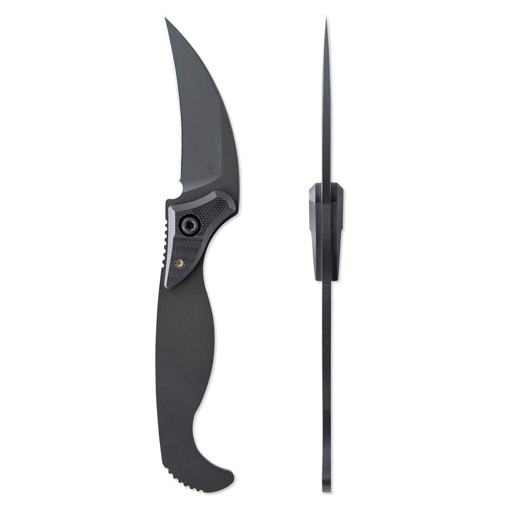 Toor Knives Pincer Fixed Blade Knife, Socom Black Toor Knives Pincer Fixed Blade Knife, Socom Black
