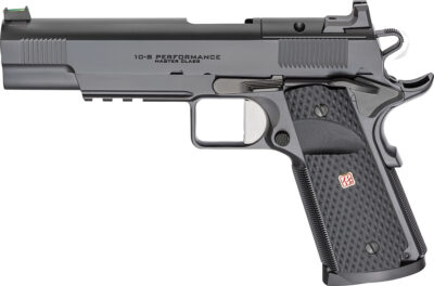 Springfield Amrory, PX9108-9AOS, 1911 10‑8 Performance Master Class, AOS,9mm, 5″ Forged Stainless Steel Bull Barrel Black DLC finish, Full‑Size 1911, Frame/Slide Forged Carbon Steel, Hand‑Fit Finish, 9‑round magazine, AOS optics‑ready slide, Built with Hilton Yam, Precision Slide‑To‑Frame Fit, Duty‑Grade Reliability