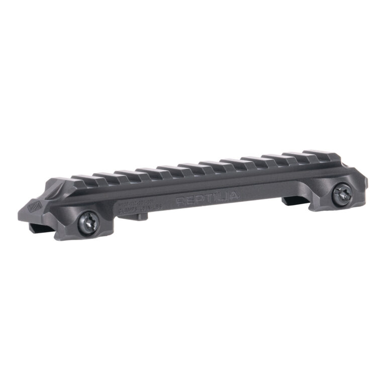 Reptilia LLC 100269 RMU Mount 12 Slot Black 7075-T6 Aluminum Mil-Spec 1913 Picatinny Rail Mount Reptilia LLC 100269 RMU Mount 12 Slot Black 7075-T6 Aluminum Mil-Spec 1913 Picatinny Rail Mount