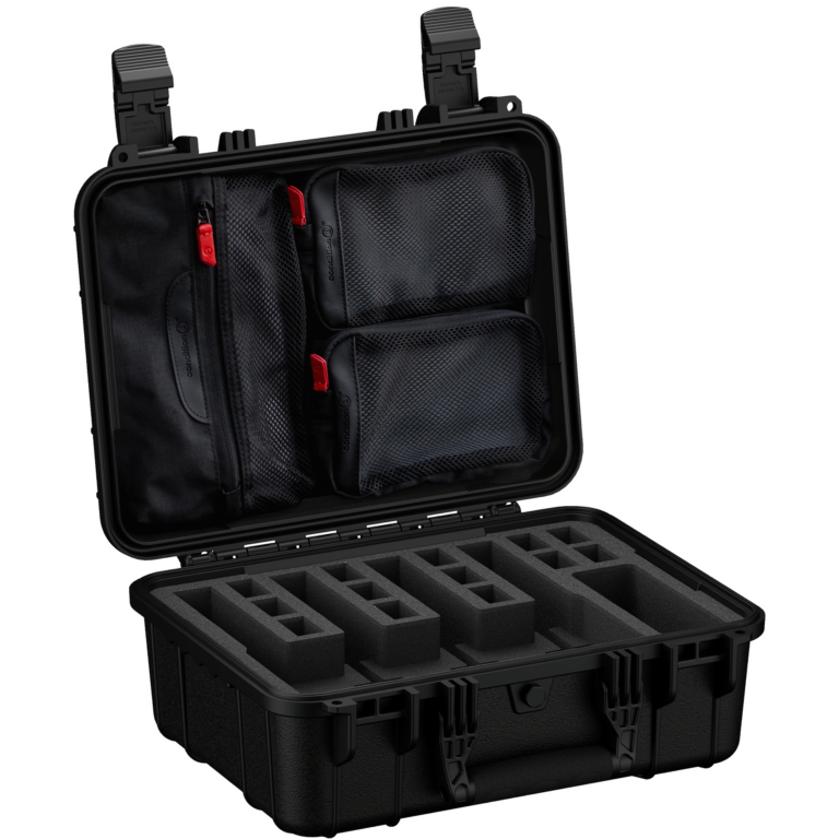 Condition 1 16″ 4 Pistol Case #179 Black, Pre-Cut Foam w/ Lid Organizer, H179BKF10755-4AC1-LIDORG