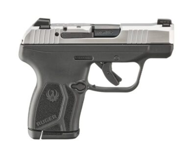 Ruger 13748 LCP Max Compact Frame 380 Auto 10+1 2.80″ Black Oxide Alloy Steel Barrel, Matte Serrated Stainless Steel Slide, Black Polymer Frame, Black Polymer Grip