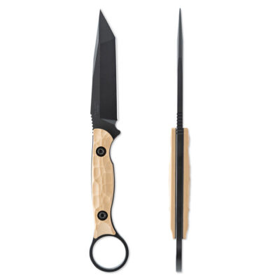Toor Knives Serpent T Flat Dark Earth Fixed Blade Knife 3.75″