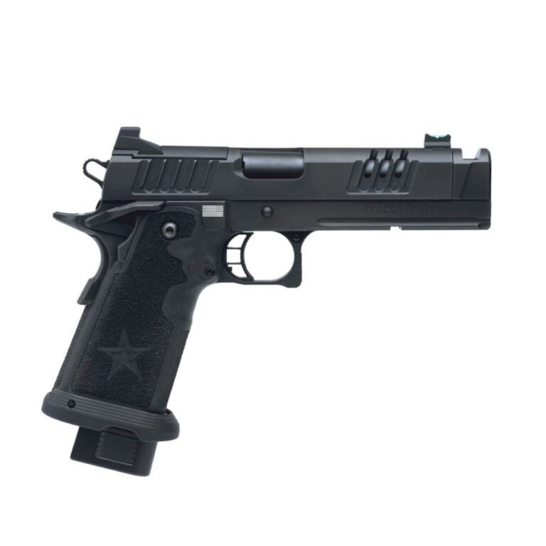 Staccato XC 2011 Optic Ready CS Frame 9mm 5in DLC Bull Barrel Tac Texture 2.5lb Flat Aluminum Trigger (2) Magazines