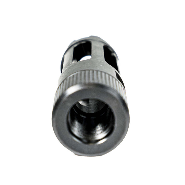 MUZZLOK® 9MM LUGER FLASH HIDER MUZZLOK 9MM PORTED FLASH HIDER NITRIDE BLACK MUZZLOK® 9MM LUGER FLASH HIDER MUZZLOK 9MM PORTED FLASH HIDER NITRIDE BLACK