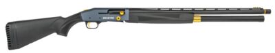 Mossberg 85165 940 Pro JM 12 Gauge 9+1 3″ 24″, Tungsten Gray Optic Cut Rec, Black Synthetic Furniture, Adj. Shim Stock, Gold Oversized Controls, HiViz TriComp Sight, Ext. Chokes