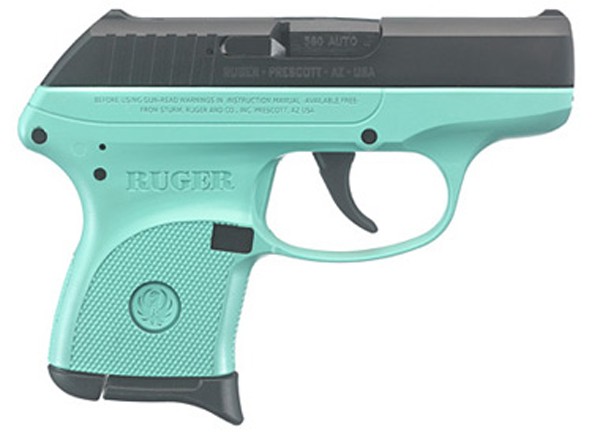 RUGER LCP 380ACP 2.75″ TURQ/BLK 6RD
