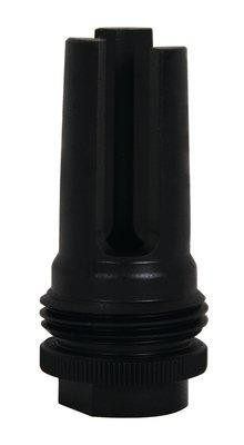 SilencerCo AC1562 ASR Flash Hider, Black Steel, 1/2″-36 TPI Threads, For 9mm, Black