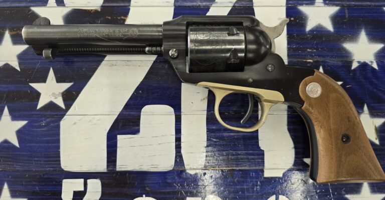 Ruger Bearcat 22lr 6-Shot Single Action Revolver, Black 4″
