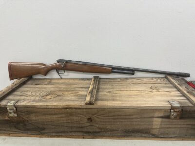 High Standard, Model 583.23, Bolt Action, Shotgun, 12 ga, 26″, Black With Wood Stock, Soft Case