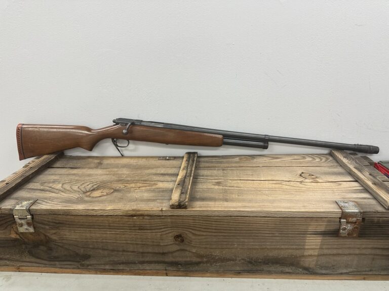 High Standard, Model 583.23, Bolt Action, Shotgun, 12 ga, 26″, Black With Wood Stock, Soft Case High Standard, Model 583.23, Bolt Action, Shotgun, 12 ga, 26″, Black With Wood Stock, Soft Case