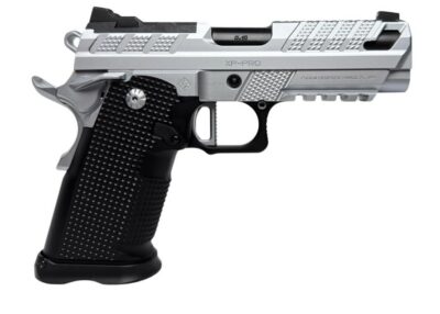 Fusion Firearms XP Pro V2 Double-Stack 1911 Pistol – Chrome – 10 Round, Single Shot 25 ACP Pistol, *CA Legal.  XP-9-C-V2-10-CA-SS