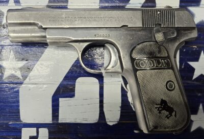 Colt 1903 32 ACP Semi Auto Pistol, Blued 3″