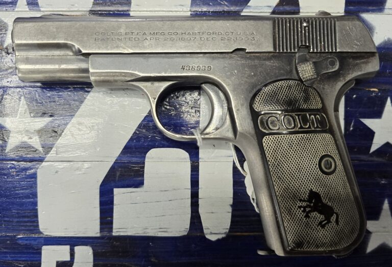 Colt 1903 32 ACP Semi Auto Pistol, Blued 3″
