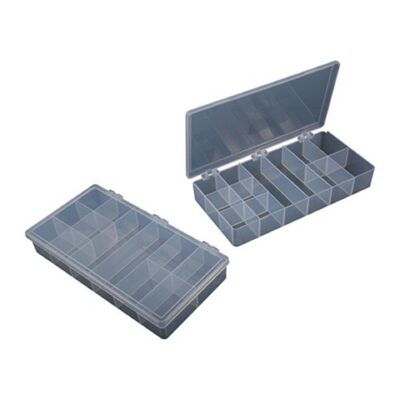 COMPARTMENT BOXES STORAGE BIN, 12 COMPARTMENT, 8-1/4”X4-1/4”X1-1/4”, 2 PACK