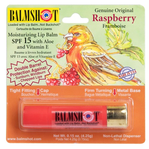 Balmshot Raspberry Beeswax Lipbalm with 15 SPF Sunscreen