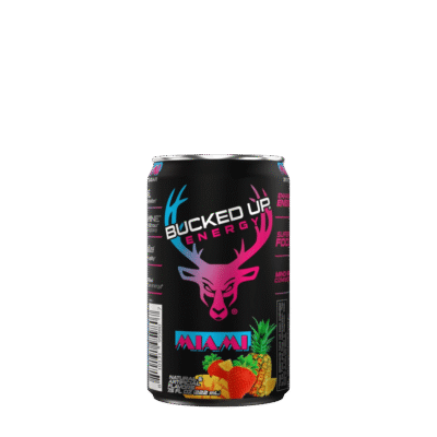 Bucked Up Mini Energy (7.5 oz) | 100 mg Caffeine- Flavor: Miami (Strawberry/Mango/Pineapple)