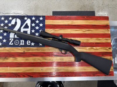 Ruger,10/22,Semi-Auto,.22LR,Tactical Solutions Fluted barrel,16″ Barrel,Nikon 3-9,1 Mag,Gray sock included