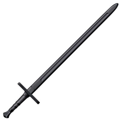 Cold Steel CS92BKHNH Hand & a Half Training Sword 34″ Fixed Plain Black Polypropylene