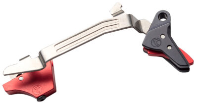 Timney Triggers ALPHAGLOCK34 Alpha Competition 9mm Luger/40 S&W, Black Straight Trigger, Compatible with Most Glock Gen3-4