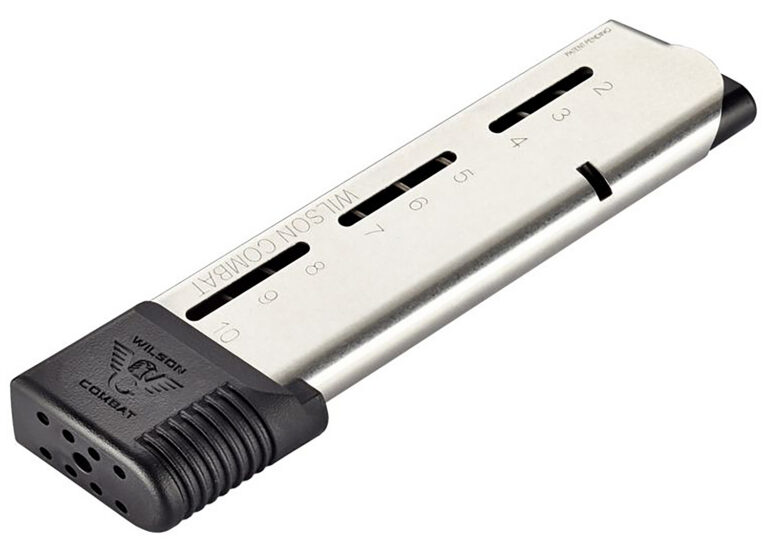 Wilson Combat 50045FS10 1911 10-Round Extended Floorplate 45 ACP Fits Wilson Combat 1911 Elite Tactical Stainless Steel Wilson Combat 50045FS10 1911 10-Round Extended Floorplate 45 ACP Fits Wilson Combat 1911 Elite Tactical Stainless Steel
