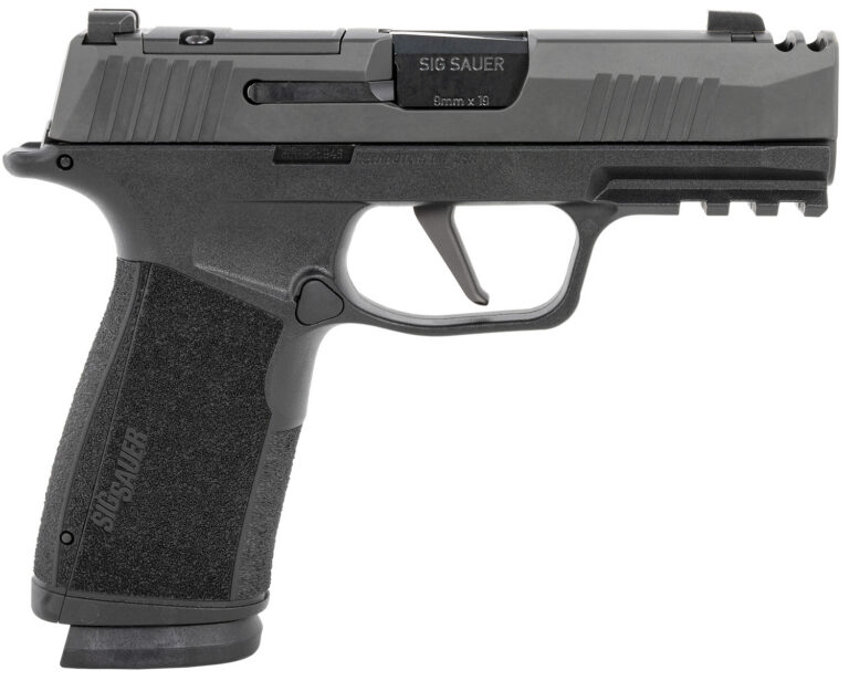 Sig Sauer 365XCA-9-COMP P365-XMACRO 9mm Luger 3.10″ 17+1, Black, Steel Slide with Optic Cuts & Integrated Compensator, XRAY Sights Sig Sauer 365XCA-9-COMP P365-XMACRO 9mm Luger 3.10″ 17+1, Black, Steel Slide with Optic Cuts & Integrated Compensator, XRAY Sights