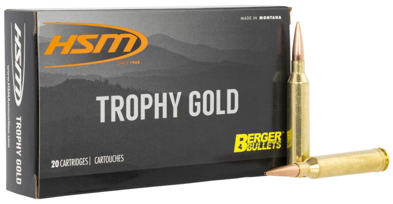 HSM 65X284130VLD Trophy Gold Extended Range 6.5×284 Norma 130 Gr Berger Hunting VLD Match 20 per Box/ 20 Case HSM 65X284130VLD Trophy Gold Extended Range 6.5×284 Norma 130 Gr Berger Hunting VLD Match 20 per Box/ 20 Case
