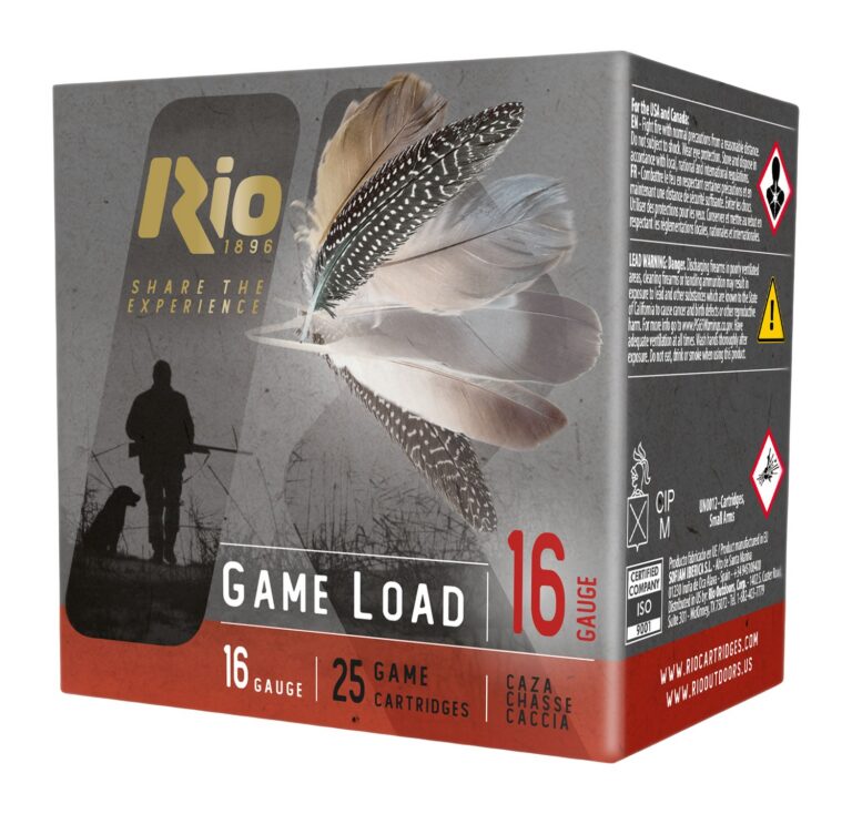 Rio Ammunition RCHV168 Game Load 16Gauge 2.75″ 1 1/8oz 8Shot 25 per Box/10 Case