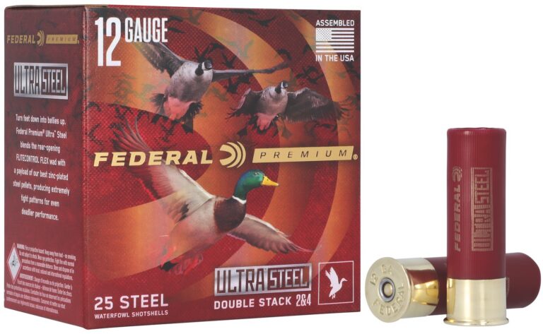 Federal PWUX14224 Premium 12Gauge 3″ 1 1/4 Oz 2/4 Shot 25 per Box/10 Cs