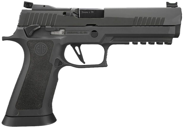 Sig Sauer 320X5-9-LEGION-MS-CA P320 XFive Legion Full Size 9mm Luger 10+1, 5″ Black Steel Bull Barrel, Legion Gray Cerakote Optic Ready/Serrated Slide, Legion Gray Stainless Steel Frame with Beavertail & Picatinny Rail, Legion Gray TXG Grips Right Hand