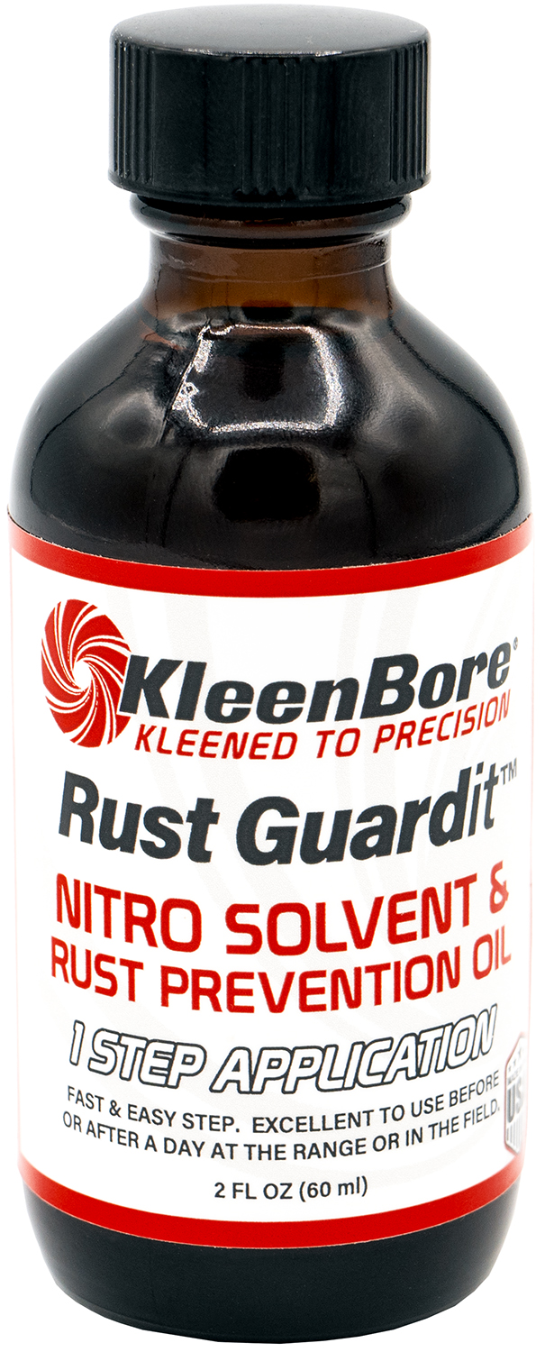 KleenBore RG2BCASE Rust Guardit Nitro Solvent & Rust Prevention Oil Refill Bottle 2oz/12 per Case KleenBore RG2BCASE Rust Guardit Nitro Solvent & Rust Prevention Oil Refill Bottle 2oz/12 per Case
