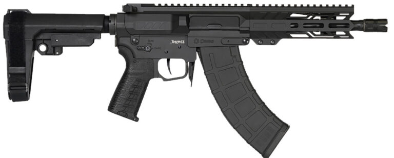 CMMG Pistol, Banshee, MK47, 7.62x39mm, 8″, Black, Single Shot