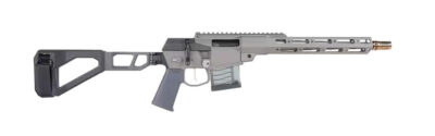Q LLC MINIFIX55612INPISTOL Mini Fix 5.56 NATO 12″ Gray Tapered Threaded Barrel, M-LOK Handguard, Gray Picatinny Rail Receiver, Adjustable Folding Stock, Polymer Grip
