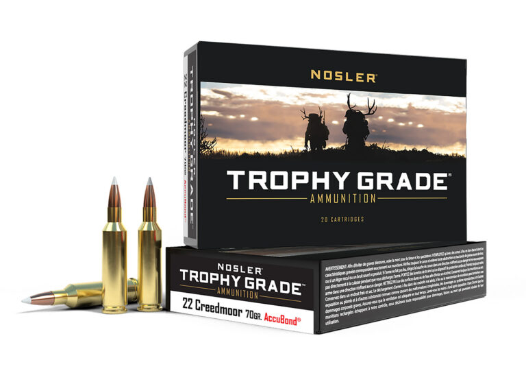 Nosler Nos Ammo Trophy Grade 22CREED 70GR Ab 20/10 Nosler Nos Ammo Trophy Grade 22CREED 70GR Ab 20/10