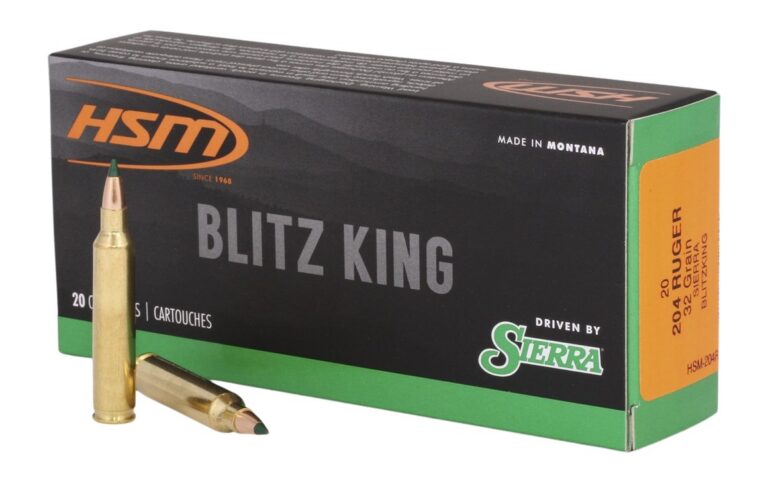 HSM 204R3N 204Ruger 32gr BlitzKing 20 per Box/20 Case HSM 204R3N 204Ruger 32gr BlitzKing 20 per Box/20 Case
