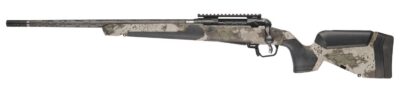 Savage Arms 32722 110 UltraLite Pro Full Size 308 Win 3+1 20″ Carbon Fiber Barrel, Savage Woodland Camo Accufit V2 Synthetic Stock, Left Hand