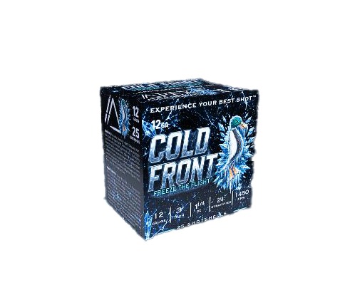 Cold Front 12 Gauge 3″ 1 1/4 Oz #2/#4 WF 25/Bx Cold Front 12 Gauge 3″ 1 1/4 Oz #2/#4 WF 25/Bx